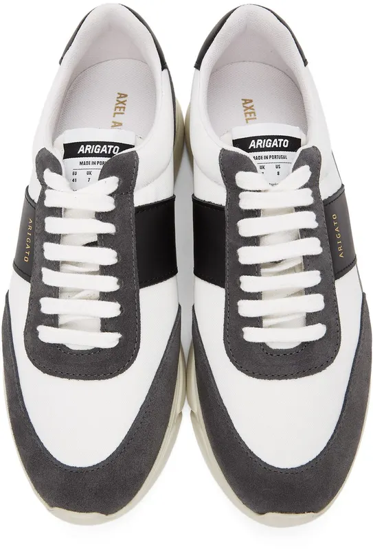 Axel Arigato White & Grey Genesis Vintage Sneakers (35043)