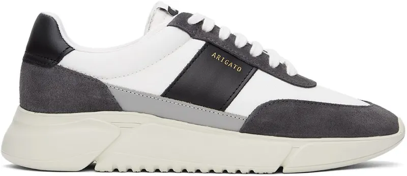 Axel Arigato White & Grey Genesis Vintage Sneakers (35043)