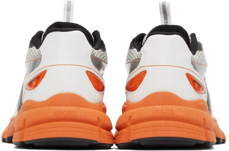 Axel Arigato White & Orange Marathon Runner Sneakers (F0158031)