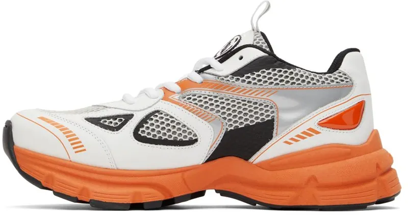 Axel Arigato White & Orange Marathon Runner Sneakers (F0158031)