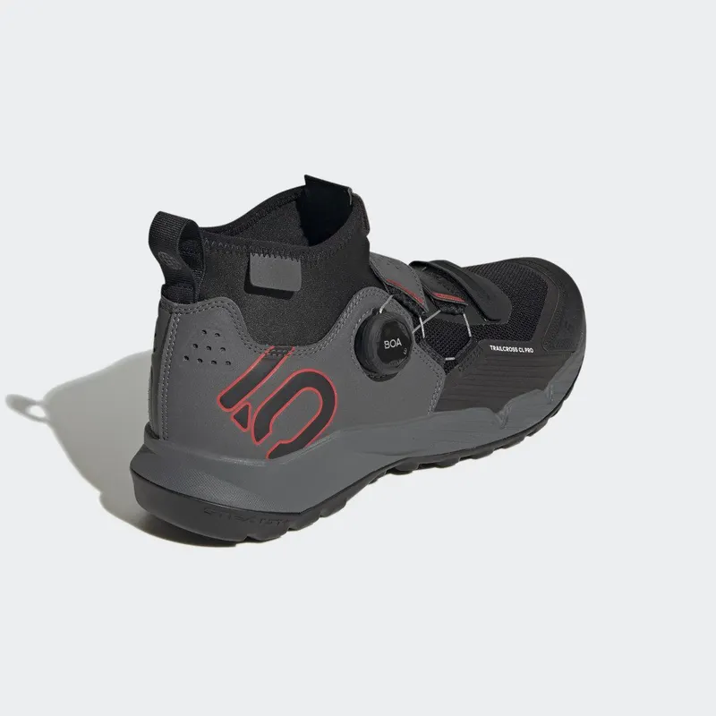 adidas Five Ten Trailcross Pro Clip-in Mountain Biking Grey Five / Core Black / Red (GY9117)