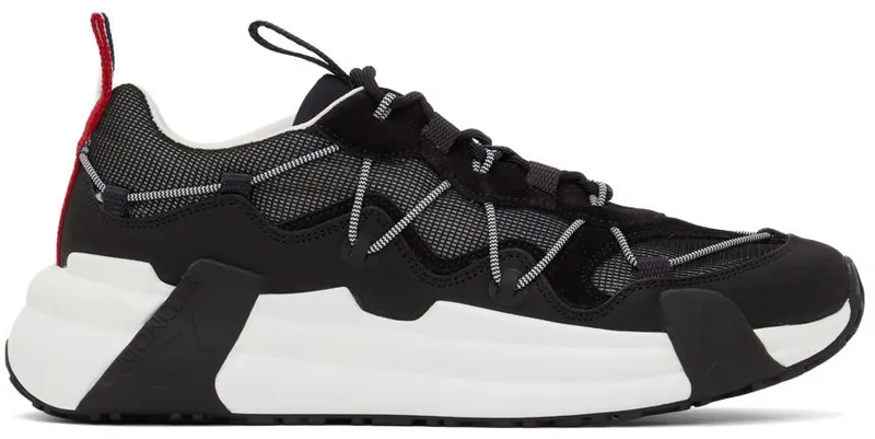 Moncler Black Compassor Low-Top Sneakers (H109A4M00210M1763)