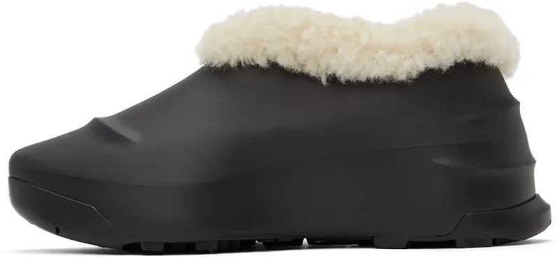 Givenchy Black Shearling Monumental Mallow Sneakers (BHZ018H12J)