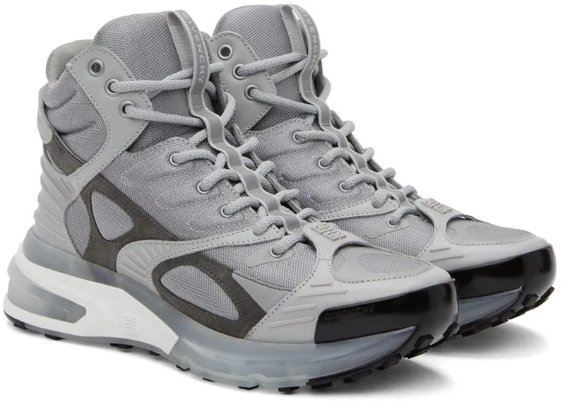 Givenchy Grey GIV 1 TR High Sneakers (BH005YH144)