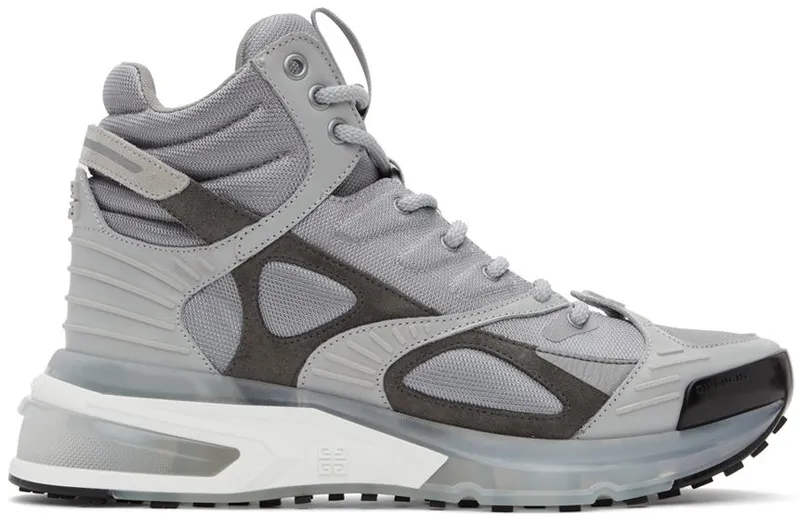 Givenchy Grey GIV 1 TR High Sneakers (BH005YH144)