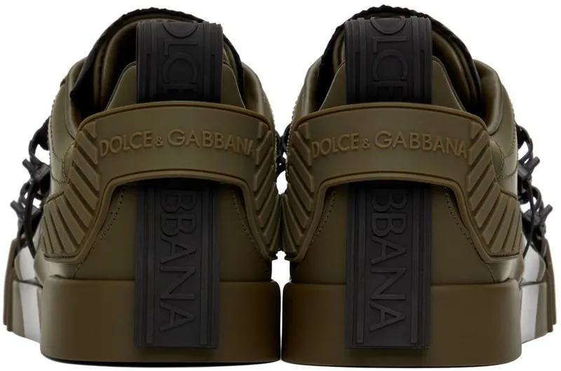 Dolce & Gabbana Black Portofino Sneakers (CS1783 AJ986)
