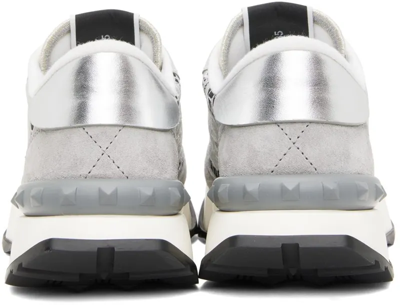 Valentino Garavani Silver Lacerunner Sneakers (XW2S0DY9FAK)