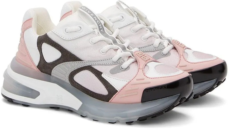 Givenchy White & Pink GIV 1 TR Sneakers (BE002DE1AR149)