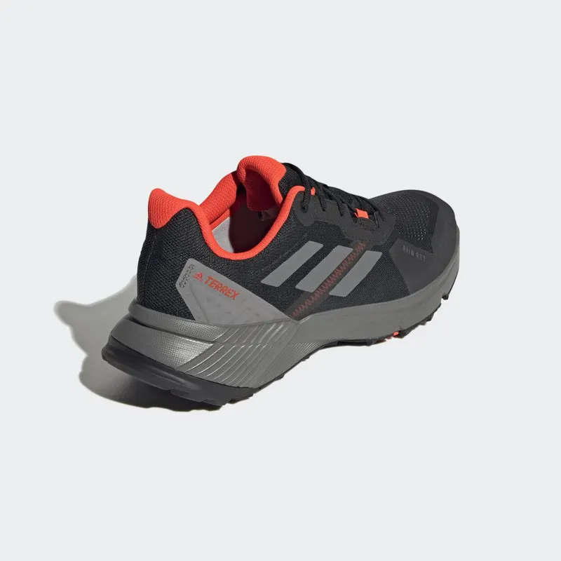 adidas Terrex Soulstride RAIN.RDY Trail Running Core Black / Grey Six / Solar Red (FZ3037)