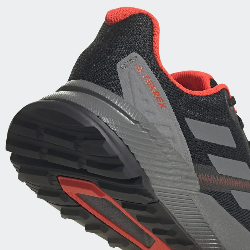 adidas Terrex Soulstride RAIN.RDY Trail Running Core Black / Grey Six / Solar Red (FZ3037)