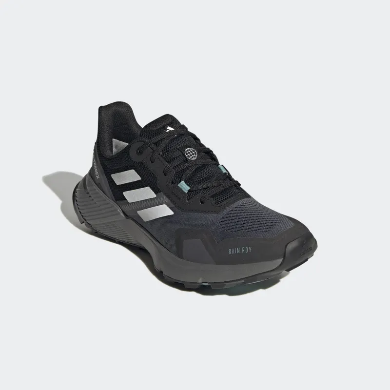 adidas Terrex Soulstride RAIN.RDY Trail Running Core Black / Crystal White / Mint Ton (FZ3045)