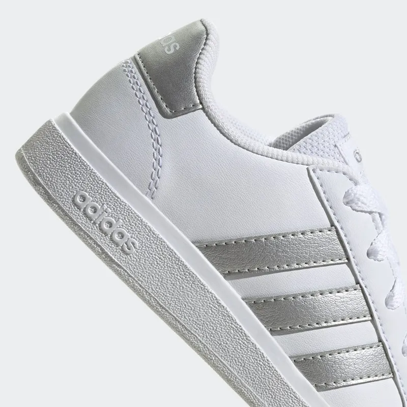 adidas Grand Court Lifestyle Tennis Lace-Up Cloud White / Matte Silver / Matte Silver (GW6506)