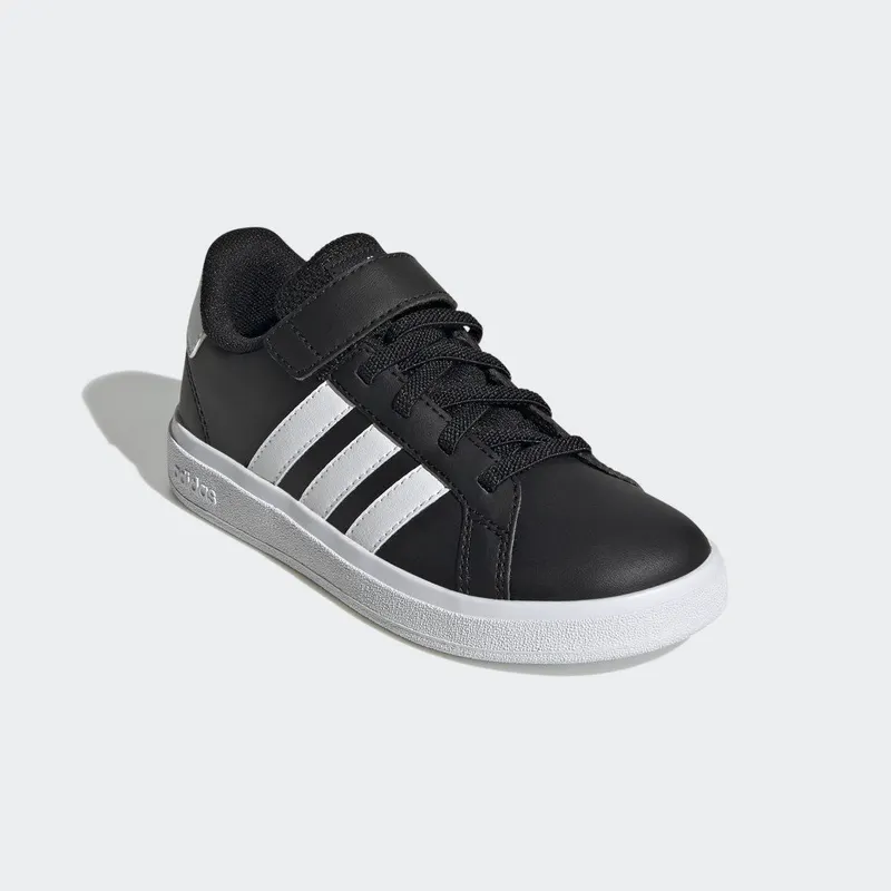 adidas Grand Court Lifestyle Court Elastic Lace and Top Strap Core Black / Cloud White / Core Black (GW6513)