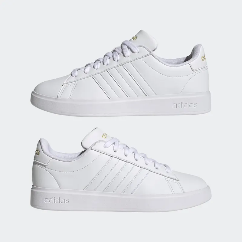 adidas Grand Court Cloudfoam Lifestyle Court Comfort Cloud White / Cloud White / Gold Metallic (GW9213)