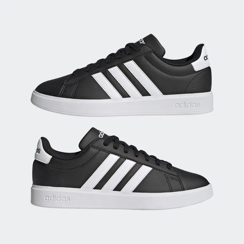 adidas Grand Court Cloudfoam Lifestyle Court Comfort Core Black / Cloud White / Core Black (GW9196)
