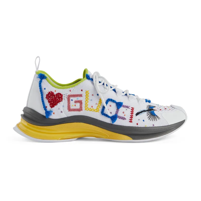 Gucci Gucci Lovelight Gucci Run White 708643FAAJQ9142