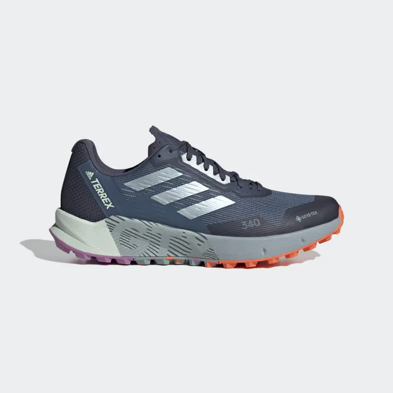 adidas Terrex Agravic Flow 2.0 GORE-TEX Trail Running Wonder Steel / Magic Grey / Impact Orange (GX8674)