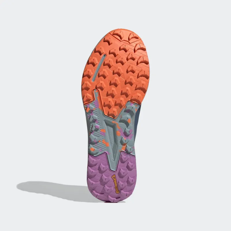 adidas Terrex Agravic Flow 2.0 GORE-TEX Trail Running Wonder Steel / Magic Grey / Impact Orange (GX8674)