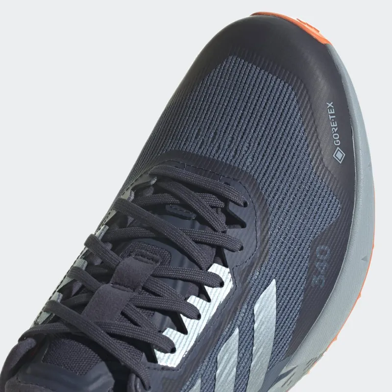 adidas Terrex Agravic Flow 2.0 GORE-TEX Trail Running Wonder Steel / Magic Grey / Impact Orange (GX8674)