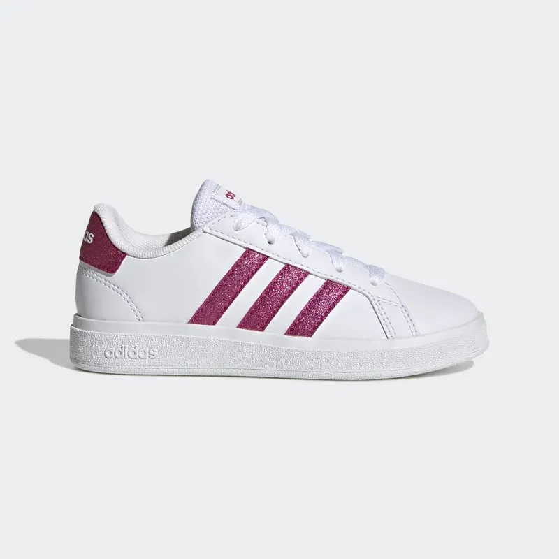 adidas Grand Court Lifestyle Tennis Lace-Up Cloud White / Team Real Magenta / Cloud White (GY4764)