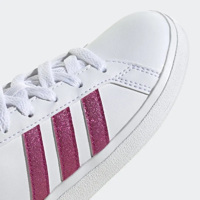 adidas Grand Court Lifestyle Tennis Lace-Up Cloud White / Team Real Magenta / Cloud White (GY4764)