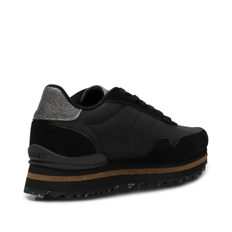 Woden Nora III Leather Plateau Black (WL1753 020)
