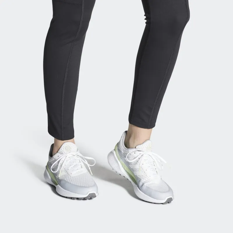 adidas Women’s Summervent Recycled Polyester Spikeless Golfschoenen Cloud White / Cloud White / Almost Lime (GZ3281)