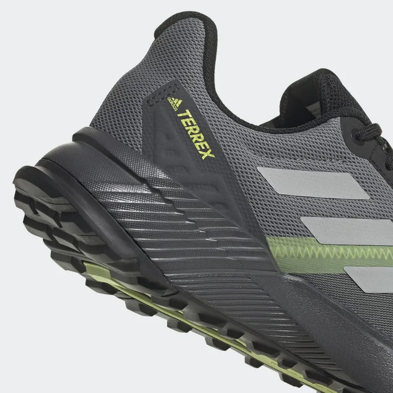 adidas Terrex Soulstride RAIN.RDY Trail Running Grey Four / Grey Two / Pulse Lime (GZ9032)