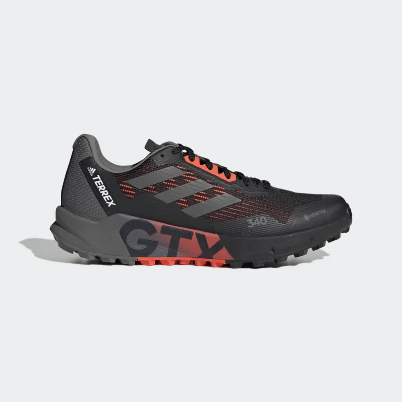 adidas Terrex Agravic Flow 2.0 GORE-TEX Trail Running Core Black / Grey Four / Cloud White (H03183)