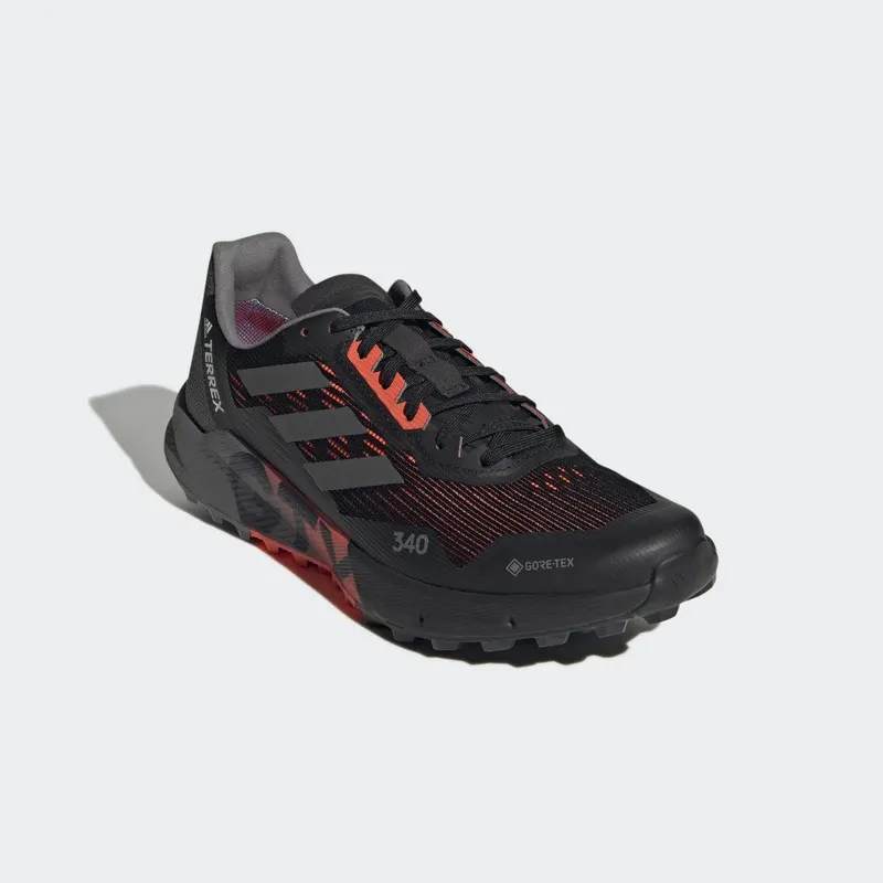 adidas Terrex Agravic Flow 2.0 GORE-TEX Trail Running Core Black / Grey Four / Cloud White (H03183)