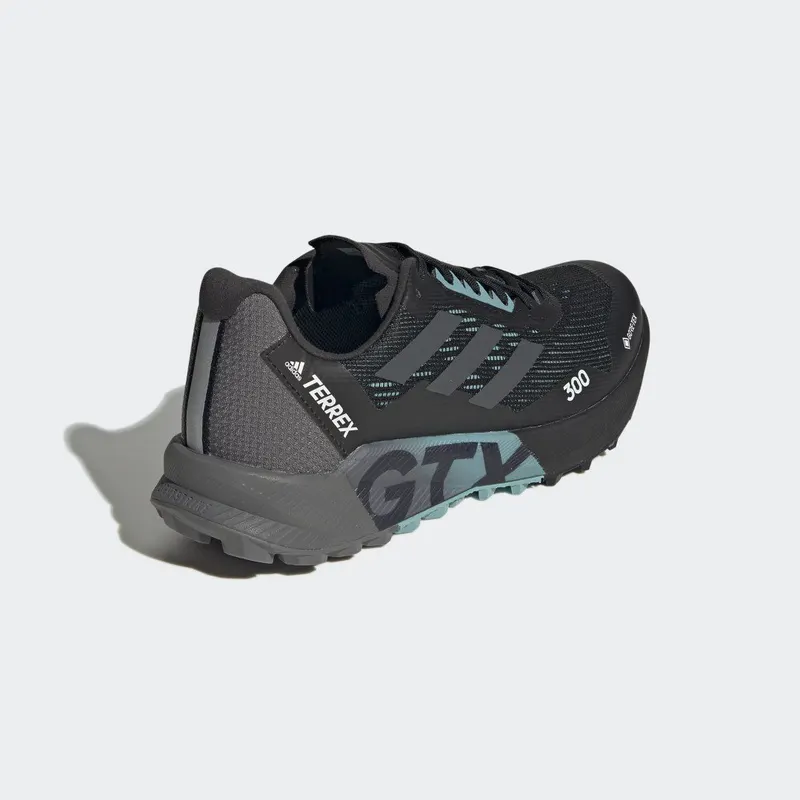 adidas Terrex Agravic Flow 2.0 GORE-TEX Trail Running Core Black / Grey Six / Mint Ton (H03382)
