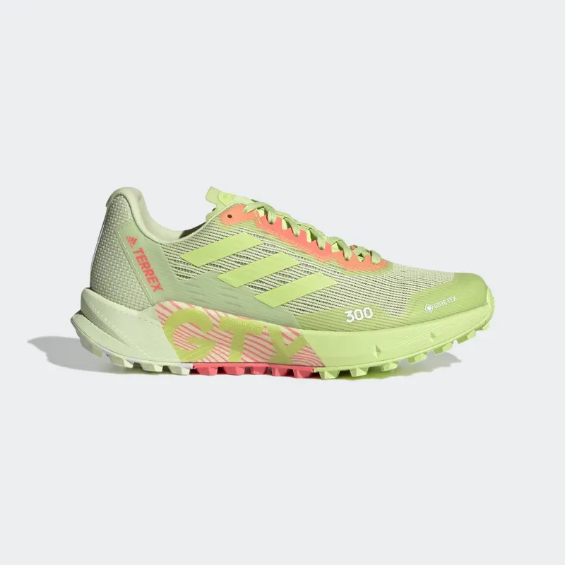 adidas Terrex Agravic Flow 2.0 GORE-TEX Trail Running Almost Lime / Pulse Lime / Turbo (H03383)