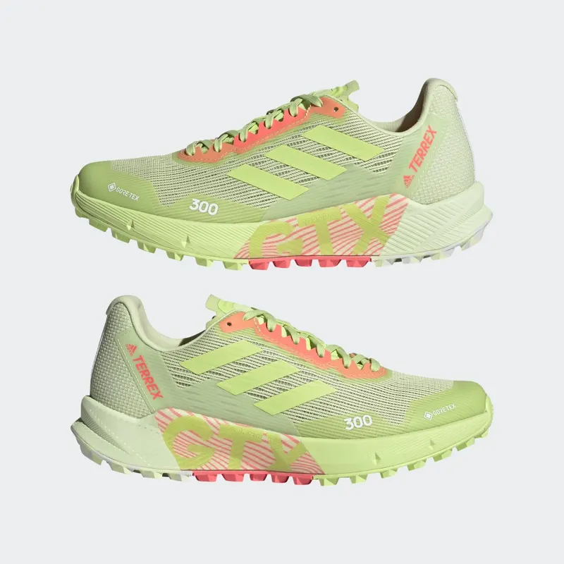 adidas Terrex Agravic Flow 2.0 GORE-TEX Trail Running Almost Lime / Pulse Lime / Turbo (H03383)