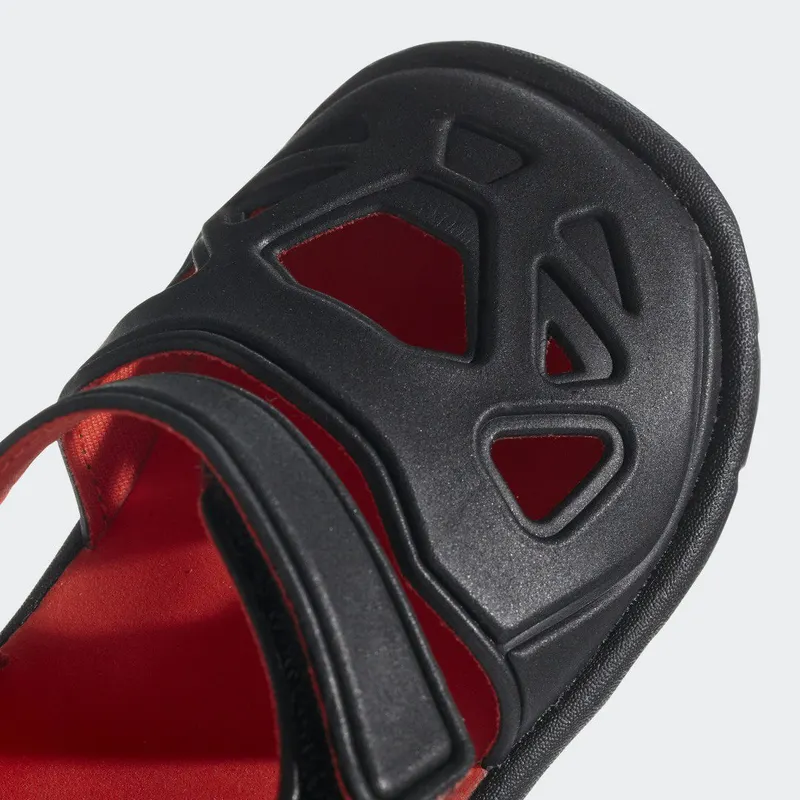 adidas FORTASWIM 2 I Core Black / Hi-Res Red / Core Black (CQ0089)