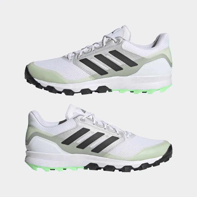adidas Flexcloud 2.1 Hockeyschoenen Cloud White / Core Black / Linen Green (GZ4105)