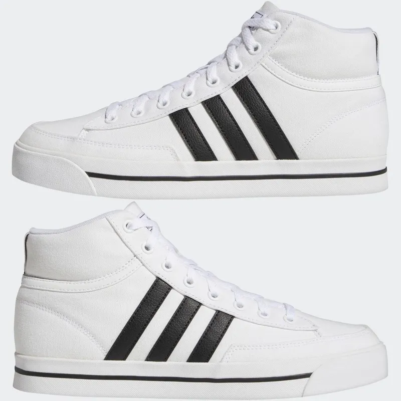 adidas Retrovulc Mid Canvas Skateboarding Cloud White / Core Black / Grey Two (GW8376)