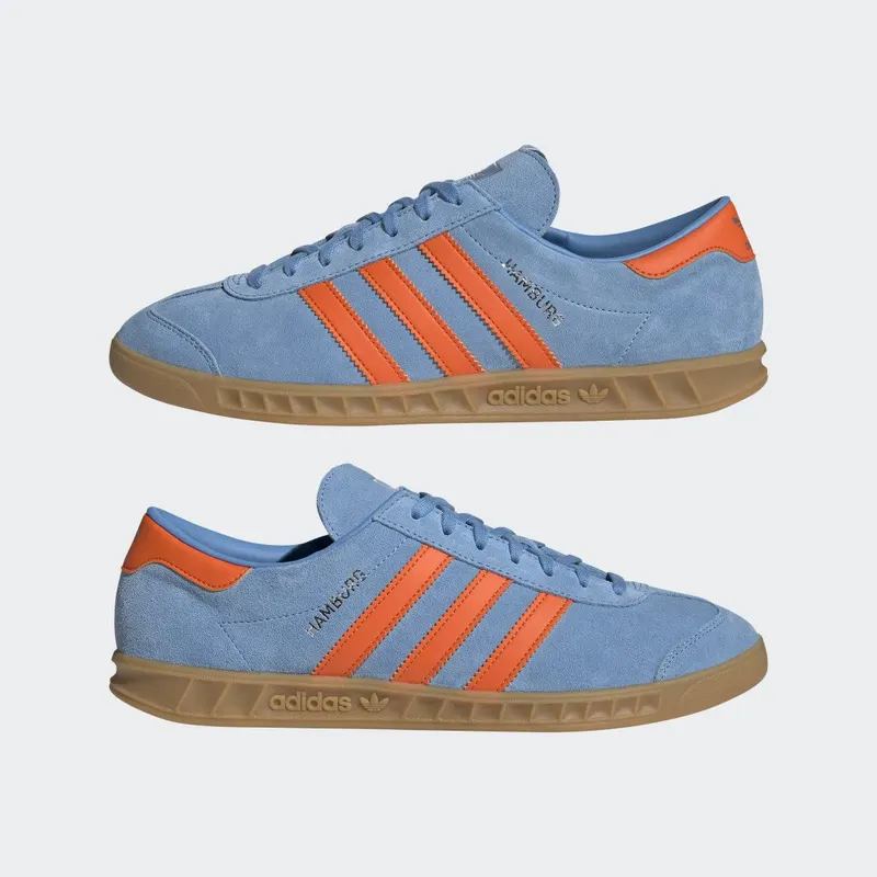 adidas Hamburg Light Blue / Orange / Silver Metallic (GX7223)