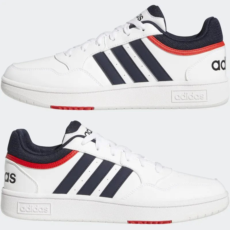 adidas Hoops 3.0 Low Classic Vintage Cloud White / Legend Ink / Vivid Red (GY5427)