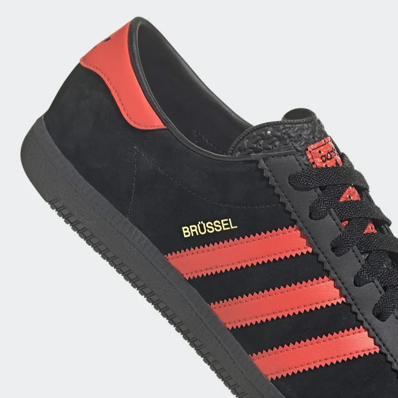adidas Brussels Core Black / Bright Red / Gold Metallic (GZ2044)