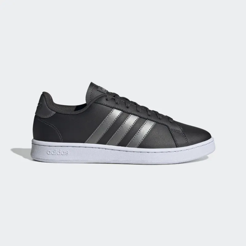 adidas Grand Court Carbon / Iron Metallic / Cloud White (H04547)