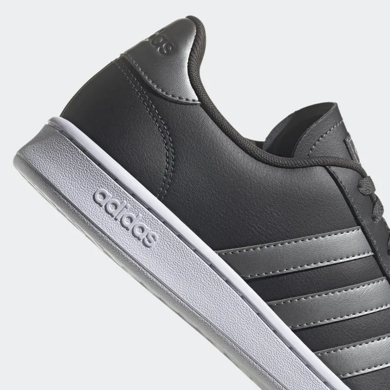 adidas Grand Court Carbon / Iron Metallic / Cloud White (H04547)