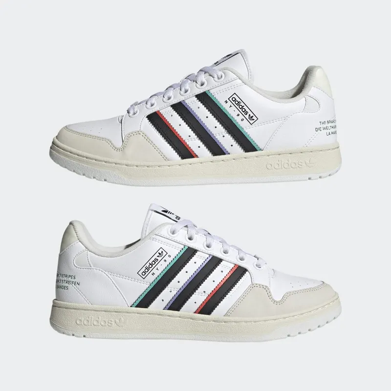 adidas NY 90 Stripes Cloud White / Core Black / Bold Green (H03420)
