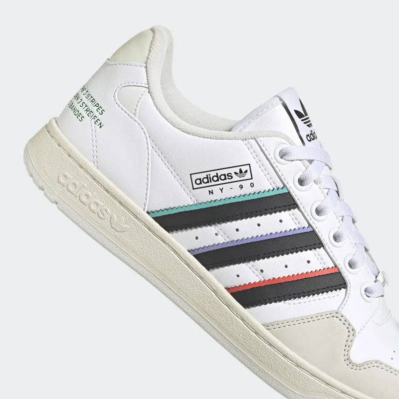 adidas NY 90 Stripes Cloud White / Core Black / Bold Green (H03420)
