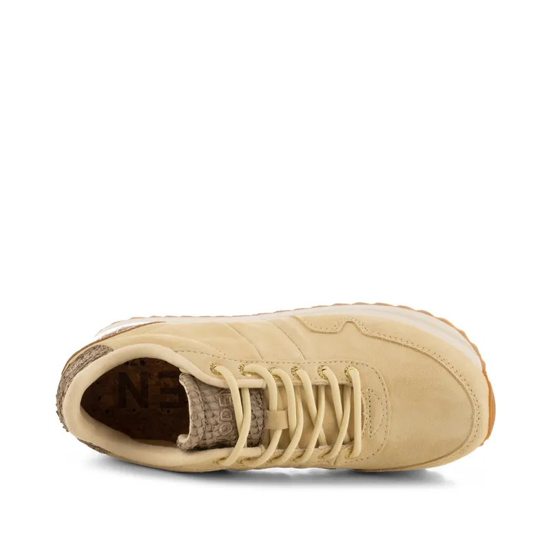 Woden Nora III Croco Heel Plateau Butter (WL1754 851)