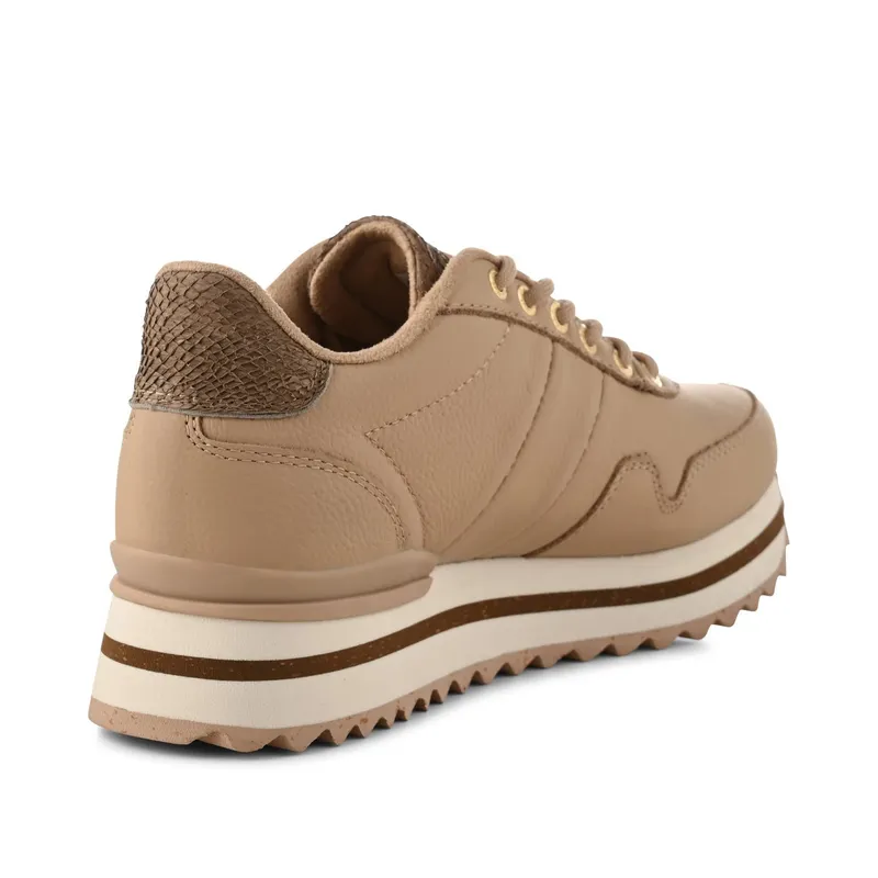 Woden Nora III Full Leather Plateau Coffee Cream (WL1755 852)