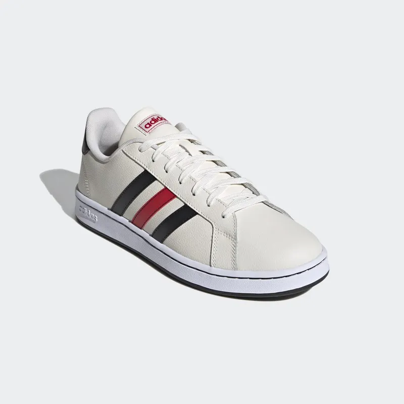adidas Grand Court Chalk White / Core Black / Scarlet (FY8196)