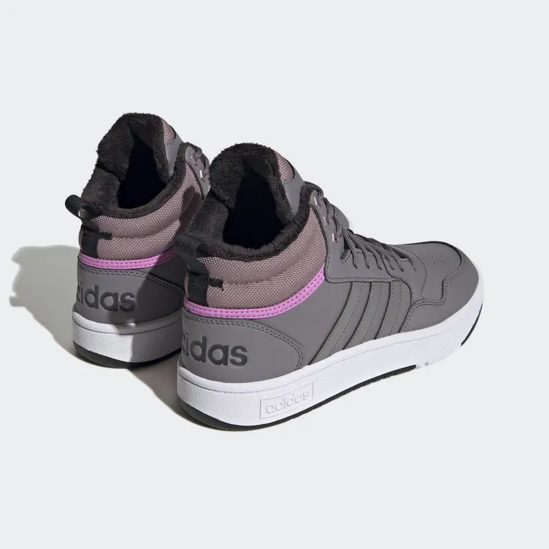 adidas Hoops 3.0 Mid Lifestyle Basketball Classic Winterschoenen Trace Grey / Trace Grey / Purple (GZ6682)