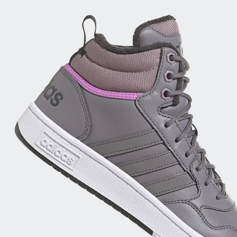 adidas Hoops 3.0 Mid Lifestyle Basketball Classic Winterschoenen Trace Grey / Trace Grey / Purple (GZ6682)