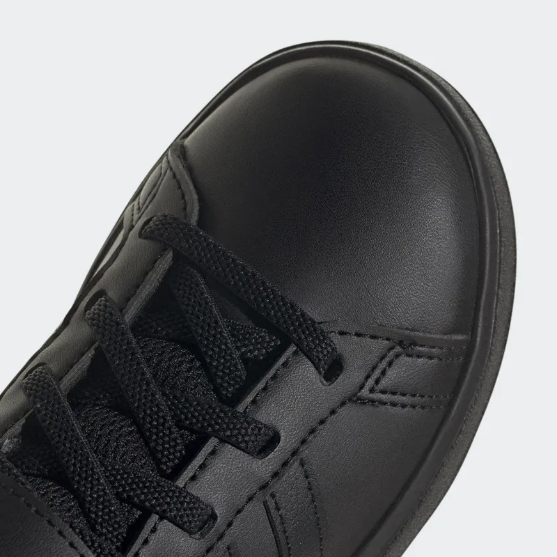 adidas Grand Court Lifestyle Court Elastic Lace and Top Strap Core Black / Core Black / Grey Six (FZ6161)