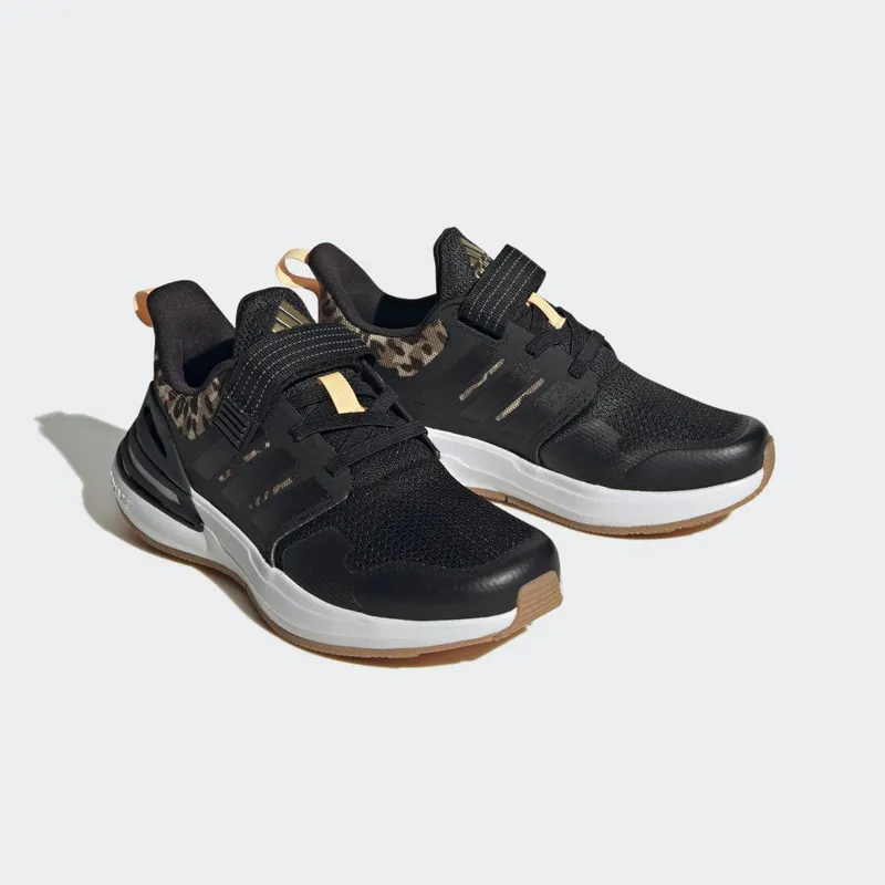 adidas Rapidasport Bounce Sport Running met Elastische Veters en Klittenband Core Black / Core Black / Gold Metallic (FZ6349)